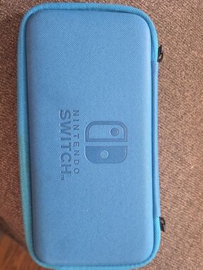 Nintendo Blue Switch Travel Case with Embossed Logo